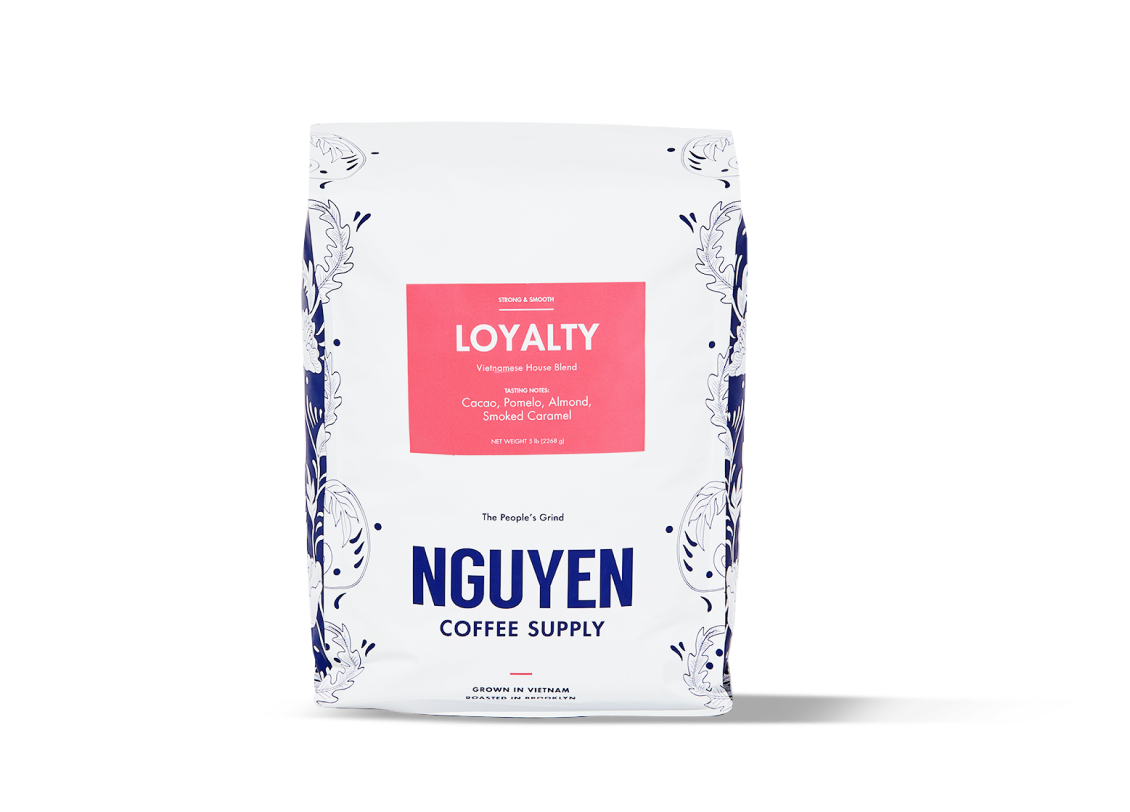 loyalty robusta arabica 5lb pack front loyalty robusta arabica 5lb pack front