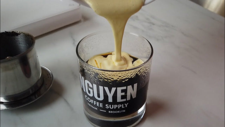Vietnamese Egg Coffee is a classic coffee drink that hails from Hanoi, Vietnam. A predecessor to the famous Dalgona coffee, this drink is creamy, airy, and oh so decadent – and not to mention very easy! Pairing the sweet egg cream with our nutty and bold robusta coffee beans will take this drink to the next level Vietnamese Egg Coffee is a classic coffee drink that hails from Hanoi, Vietnam. A predecessor to the famous Dalgona coffee, this drink is creamy, airy, and oh so decadent – and not to mention very easy! Pairing the sweet egg cream with our nutty and bold robusta coffee beans will take this drink to the next level