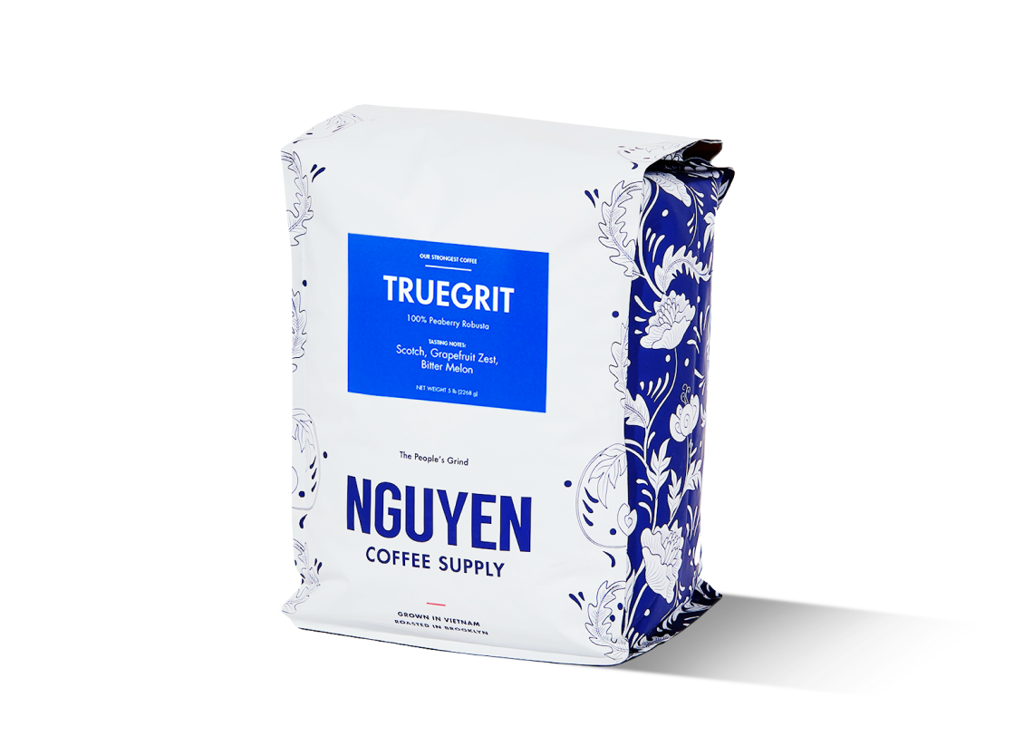 truegrit robusta 5lb pack side truegrit robusta 5lb pack side