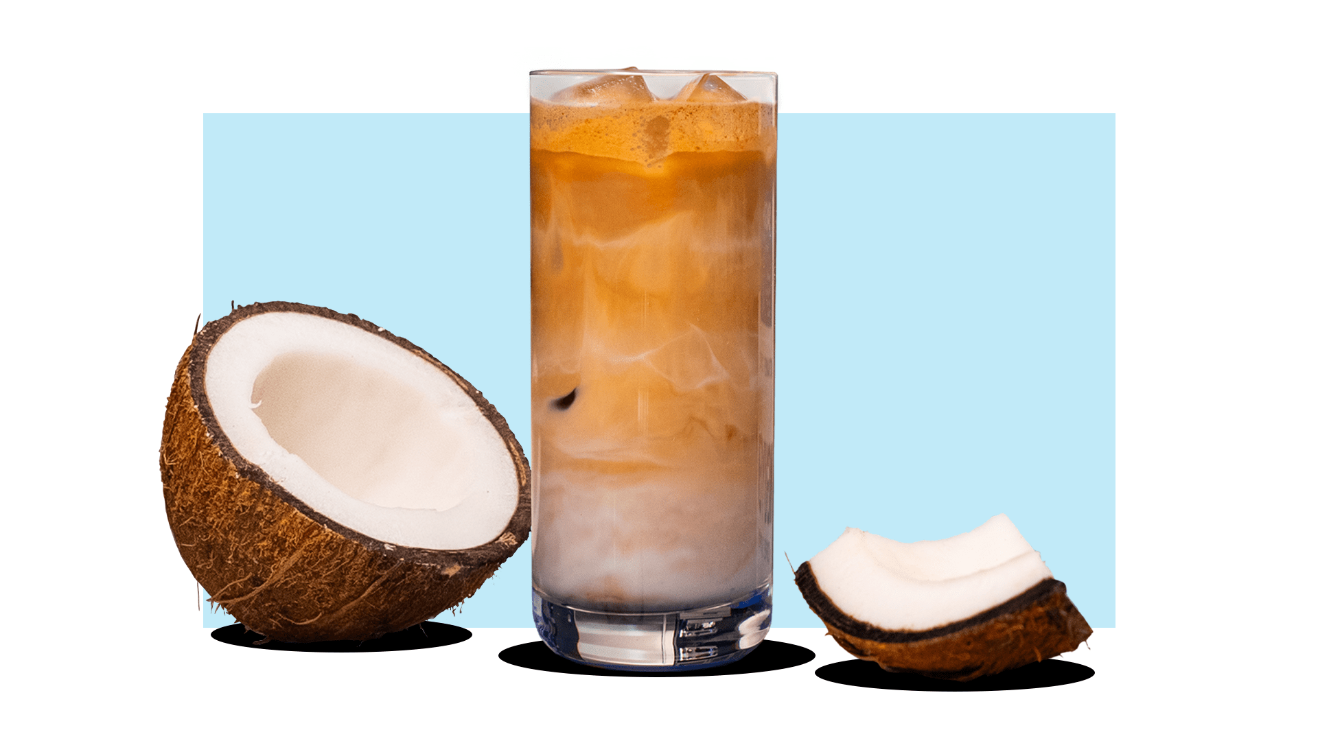 Cinnamon Coconut Latte made with Vietnamese robusta espresso and coconut cream by Nguyen Coffee Supply