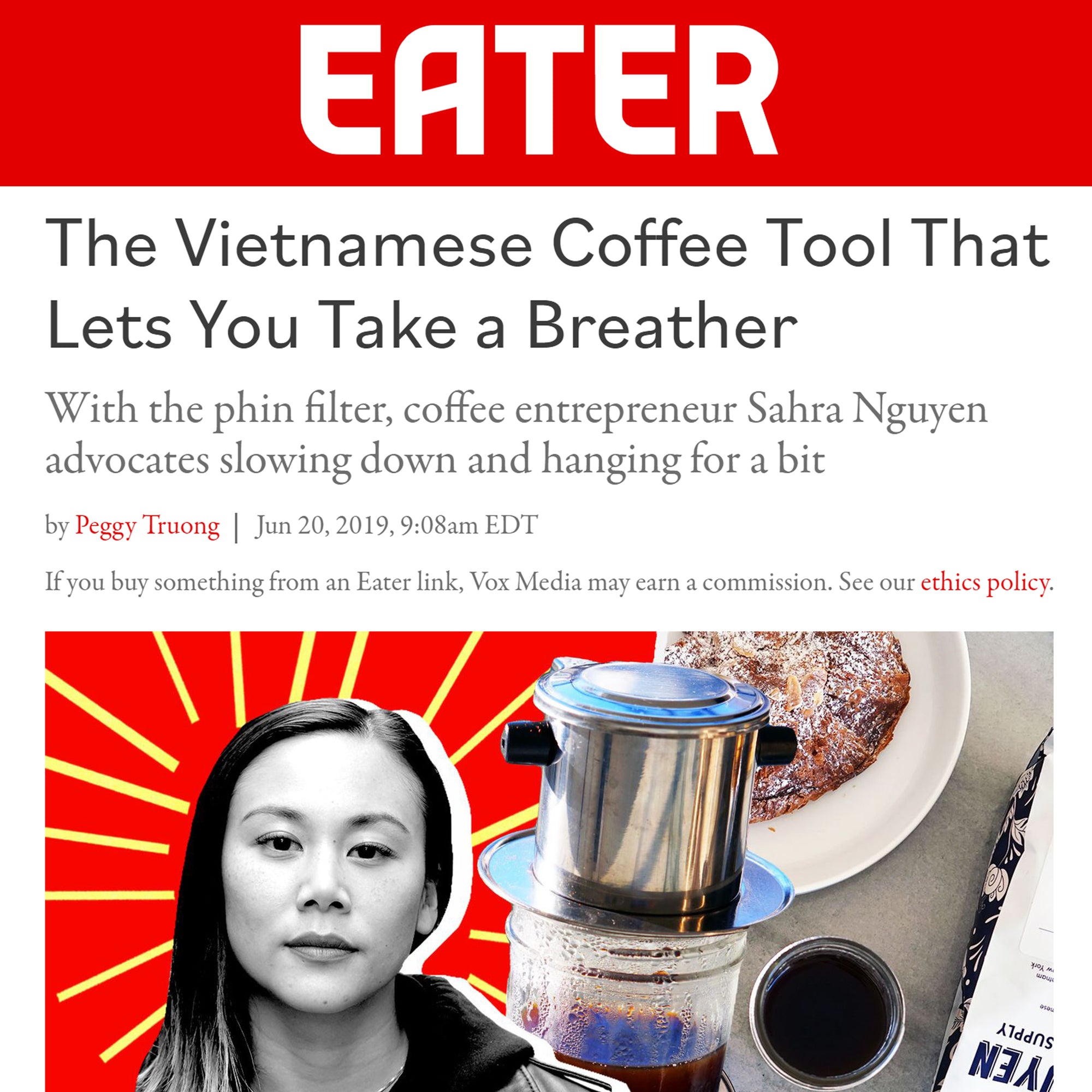 best vietnamese coffee phin drip maker brooklyn sustainable ethical direct trade coffee woman owned roaster specialty arabica robusta how to make vietnamese coffee southeast asian coffee single origin vietnam vietnamese asian american entrepreneur eater 