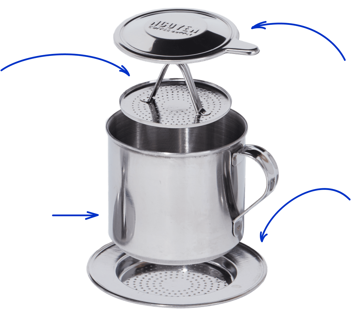 Honio Stovetop Coffee Maker, Durable Small Portable Exquisite Reliable  Stovetop Coffee Pot 6 Cup for Office