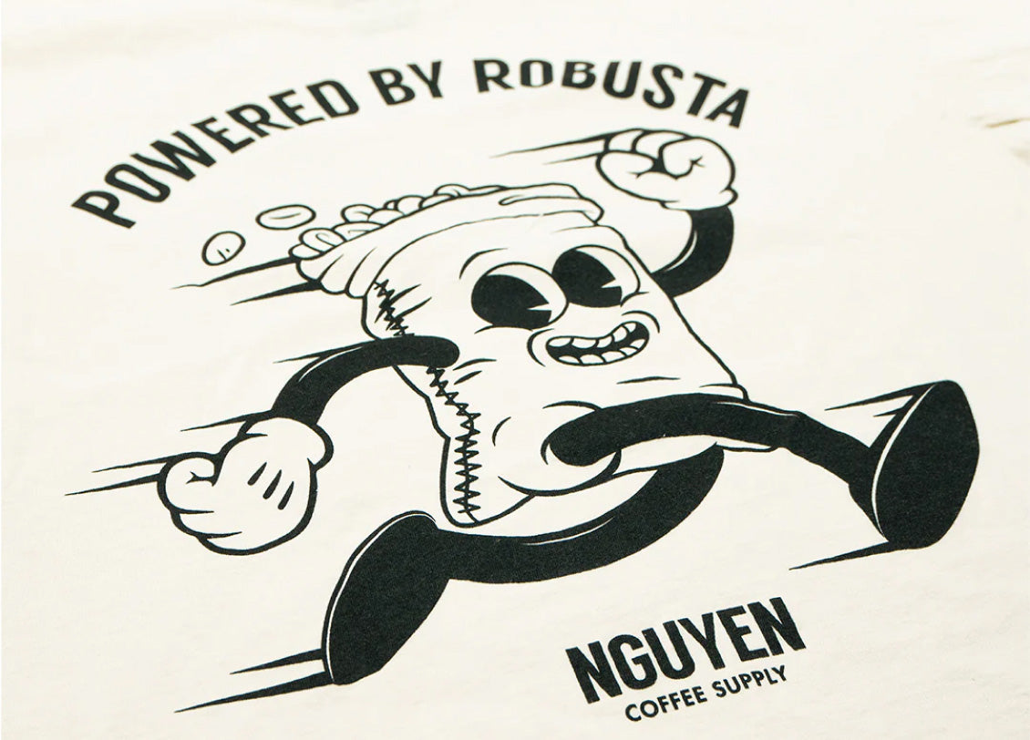 powered by robusta tee ivory back