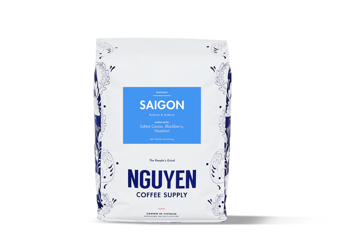 saigon arabica robusta 5lb pack front