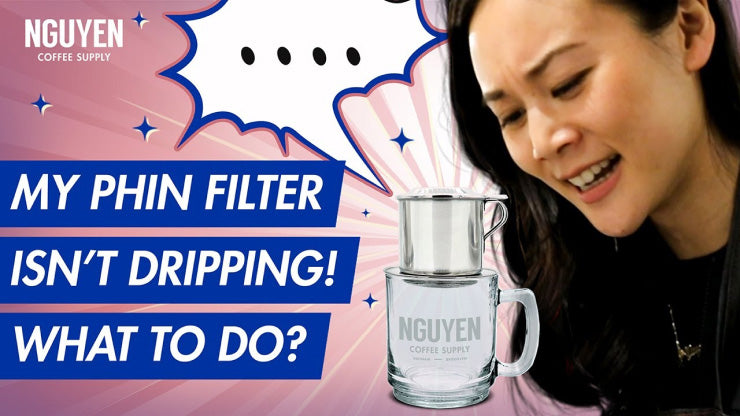 What happens if you have the right grind size for your phin filter, but your coffee isn't dripping? Troubleshoot your Vietnamese phin filter with this handy trick!